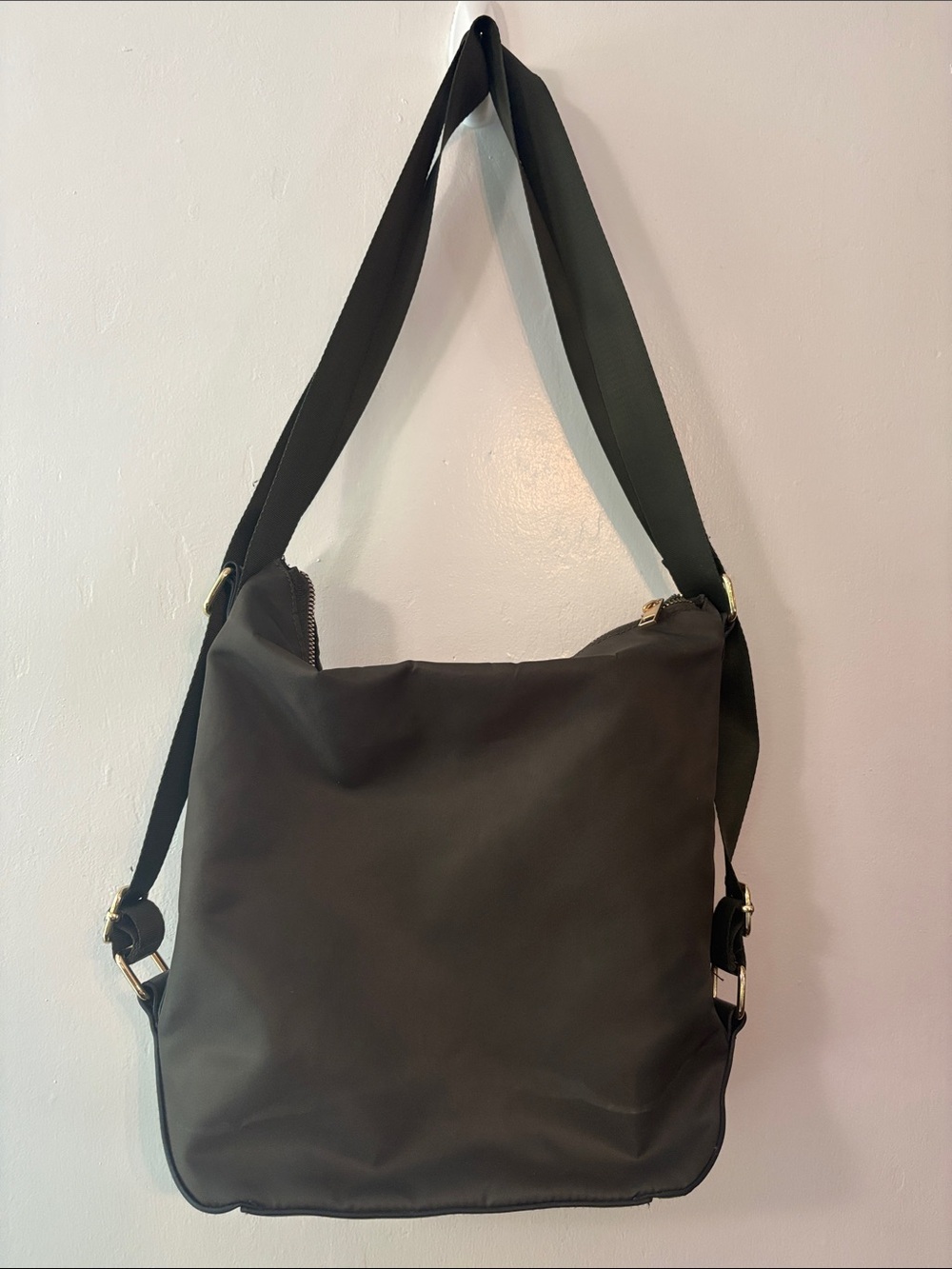 Dark Green Women's Shoulder Bag - Sleek Everyday Tote - Picture 3 of 6